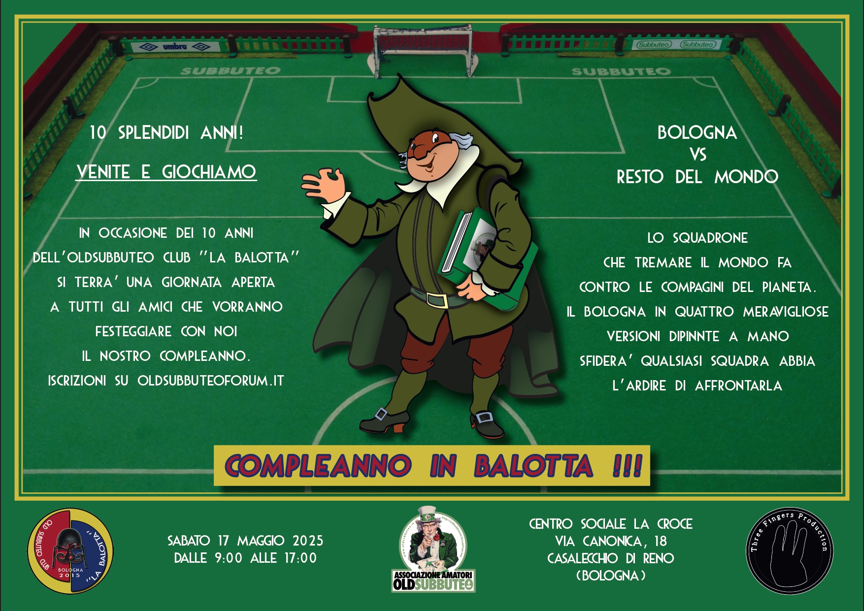 10° Anniversario OLDSUBBUTEO La Balotta