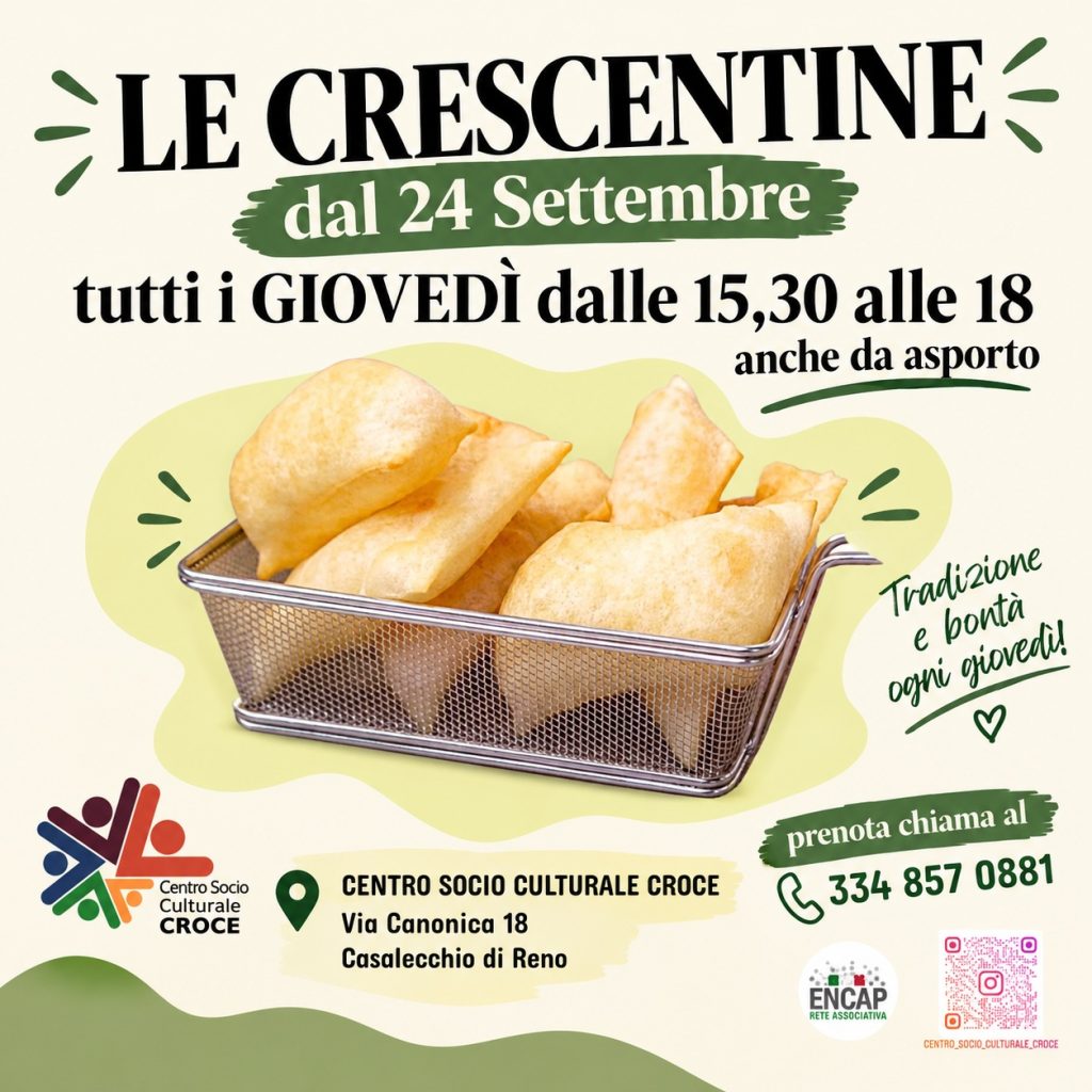 Tornano le Crescentine del giovedì