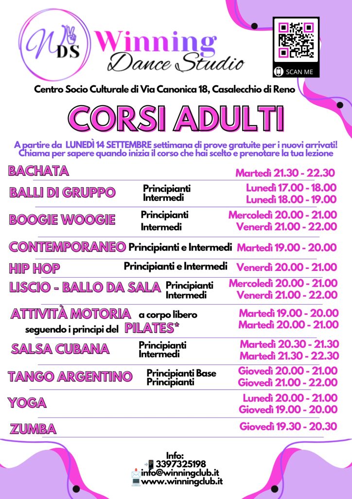 Winning Dance Studio – corsi per adulti
