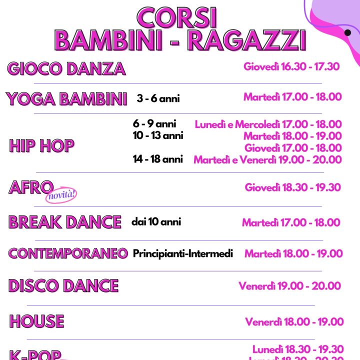 Winning Dance Studio – corsi per bambini e ragazzi