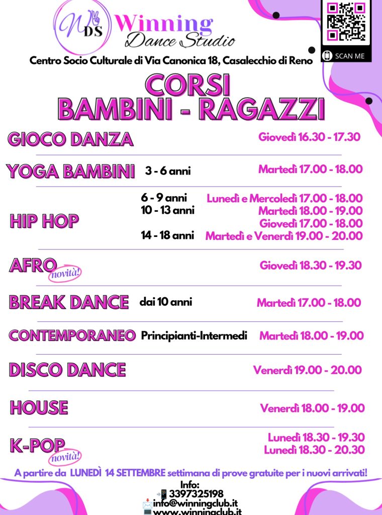 Winning Dance Studio – corsi per bambini e ragazzi