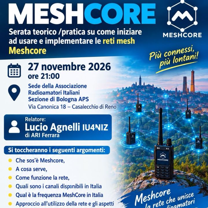 MESHCORE: la rete che unisce i radioamatori!